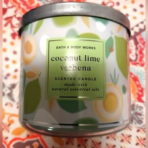 Bath and Bodyworks 3 wick candle Coconut Lime Verbena